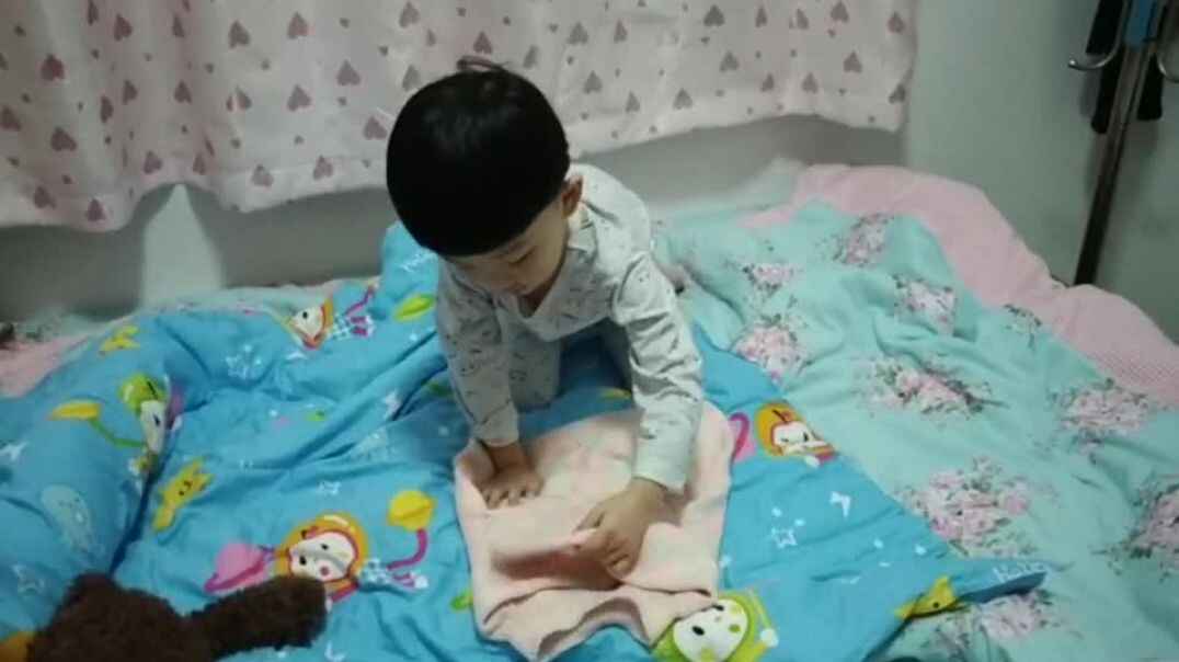 自己折叠衣服了哦