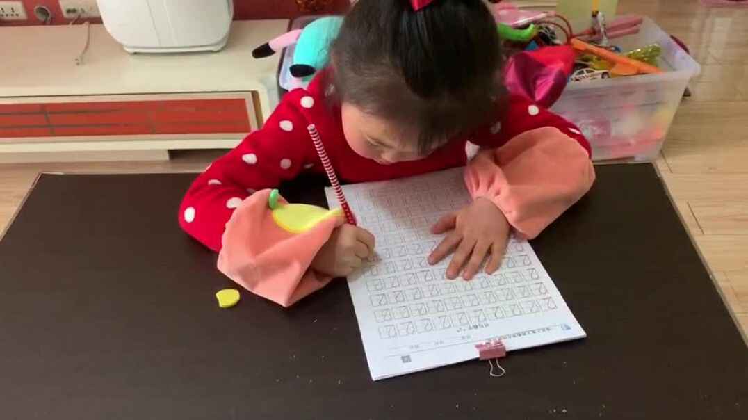 在家书写数字