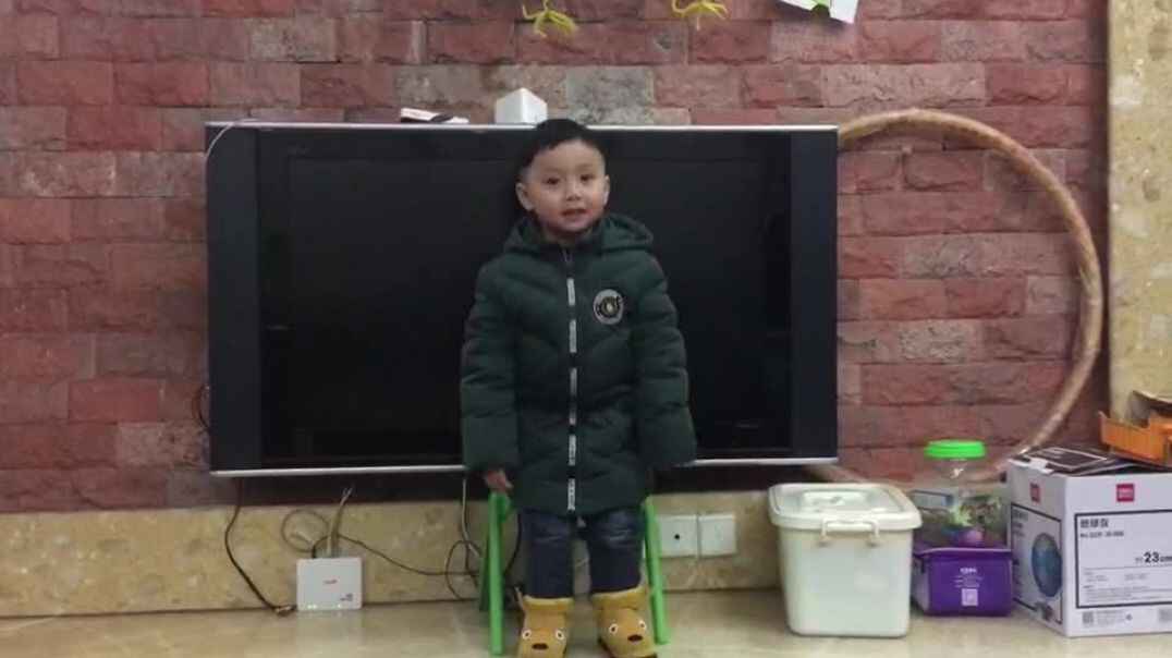 给爸爸表演