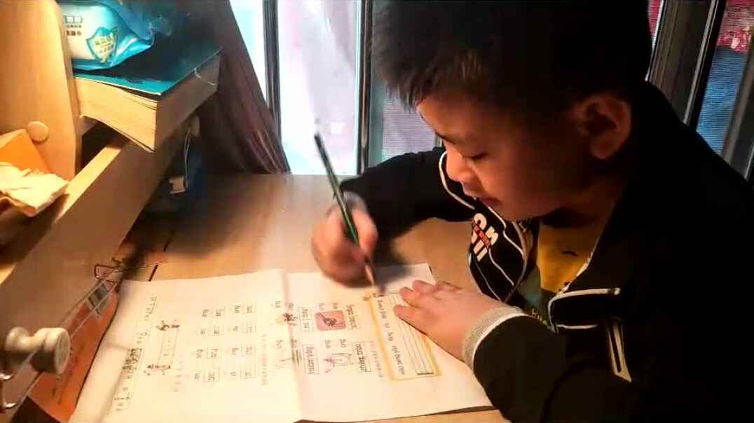 萌宝做作业8