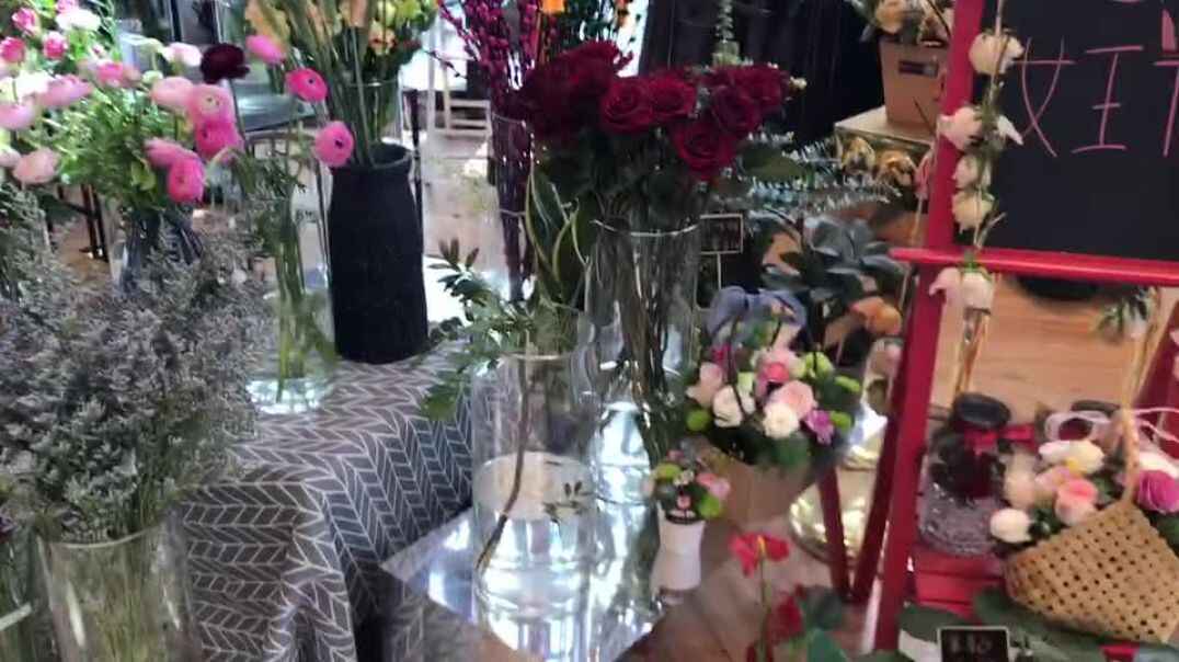 花店的摆设