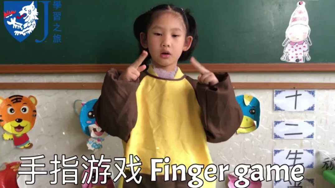 有趣的手指印画