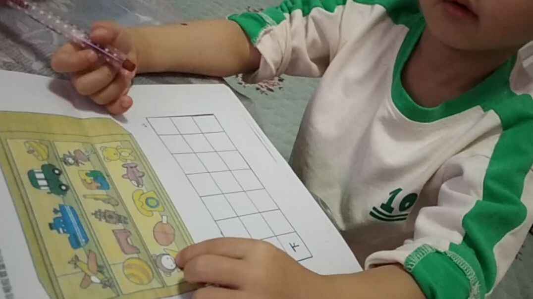 数一数，并把相应的格子涂上颜色