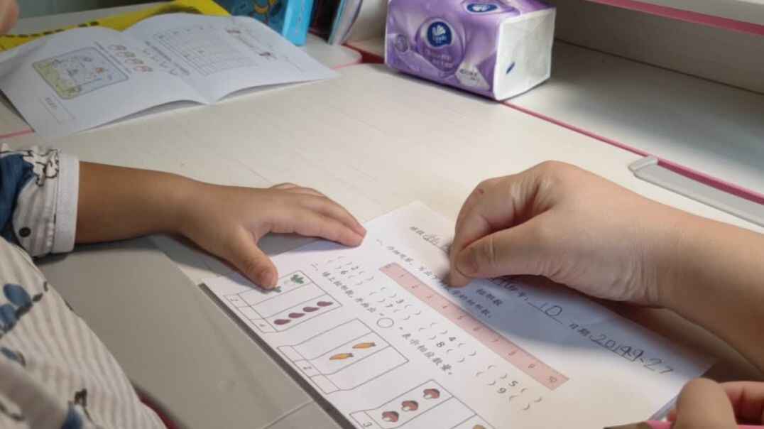 2019.09.27数学作业和单韵母u的练习