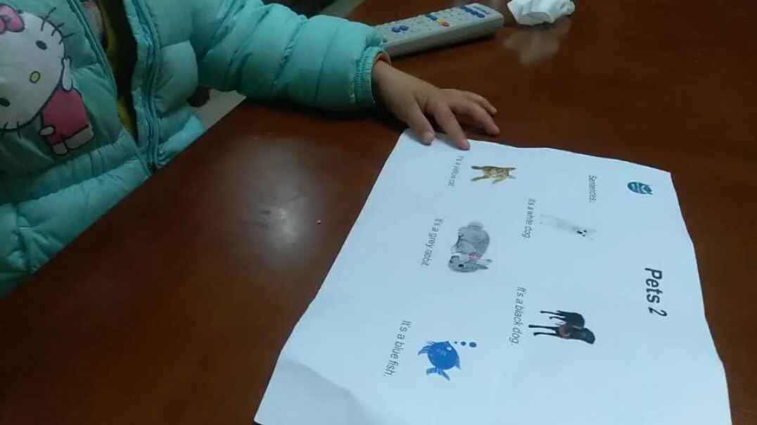 认真学习单词女孩