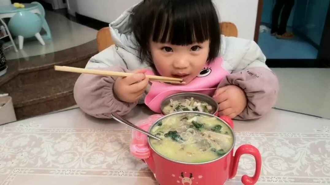 我会用筷子了
