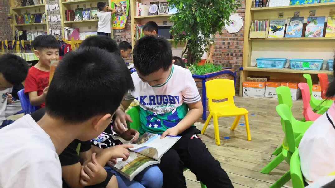 看书的男孩