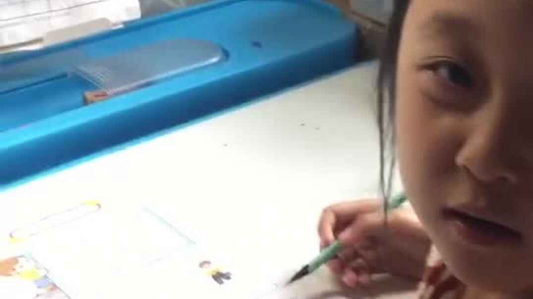 我在学写字