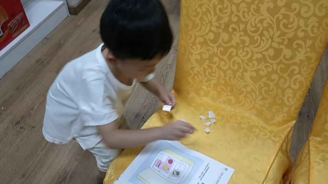 美工剪纸冰箱分类完成