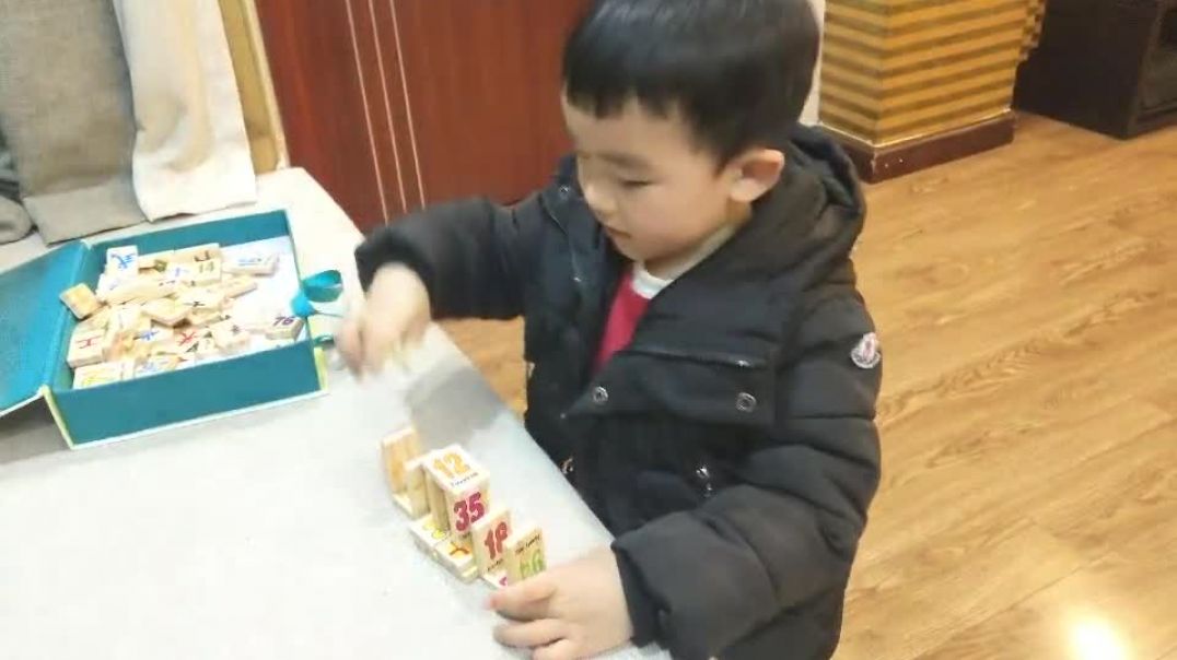 认真玩耍