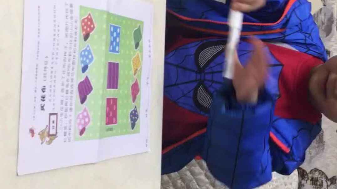 10.29大A班宋雨宸《买花布，找特征》