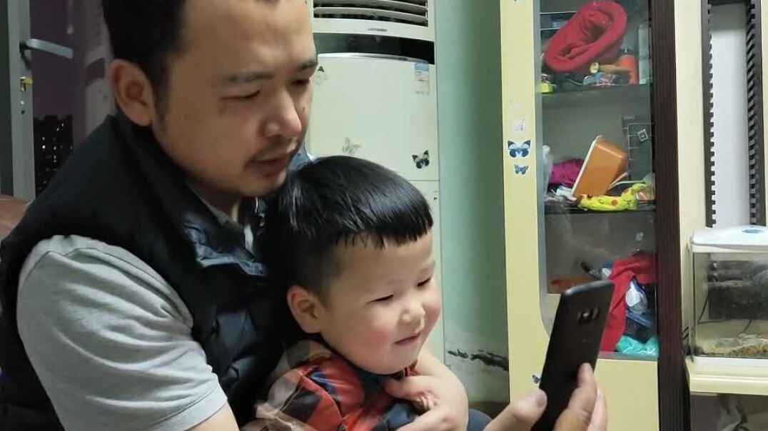 我和爸爸一起