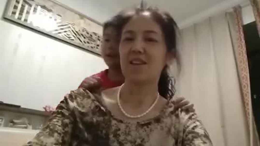 给外婆按摩