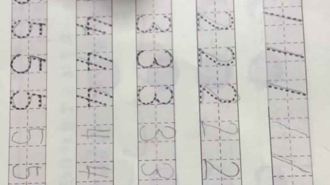书写数字1-5