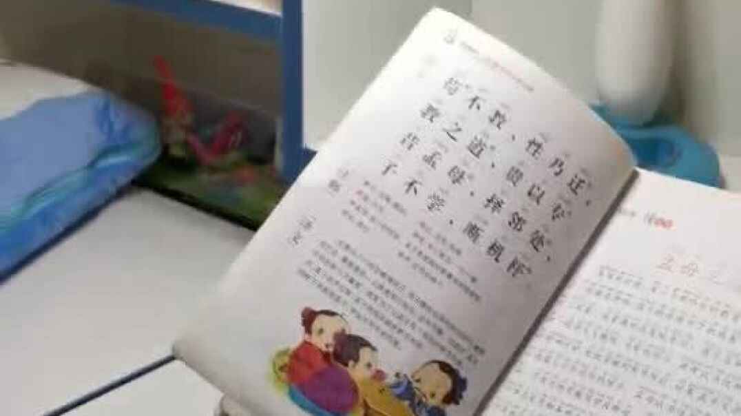 萌娃在认真学习呢