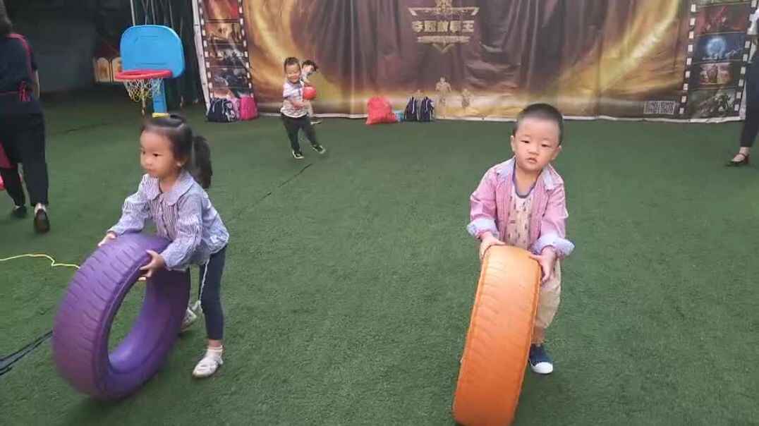 晨间游戏-滚轮胎