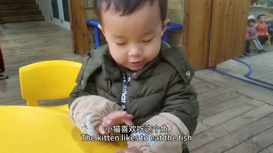 小猫吃鱼.