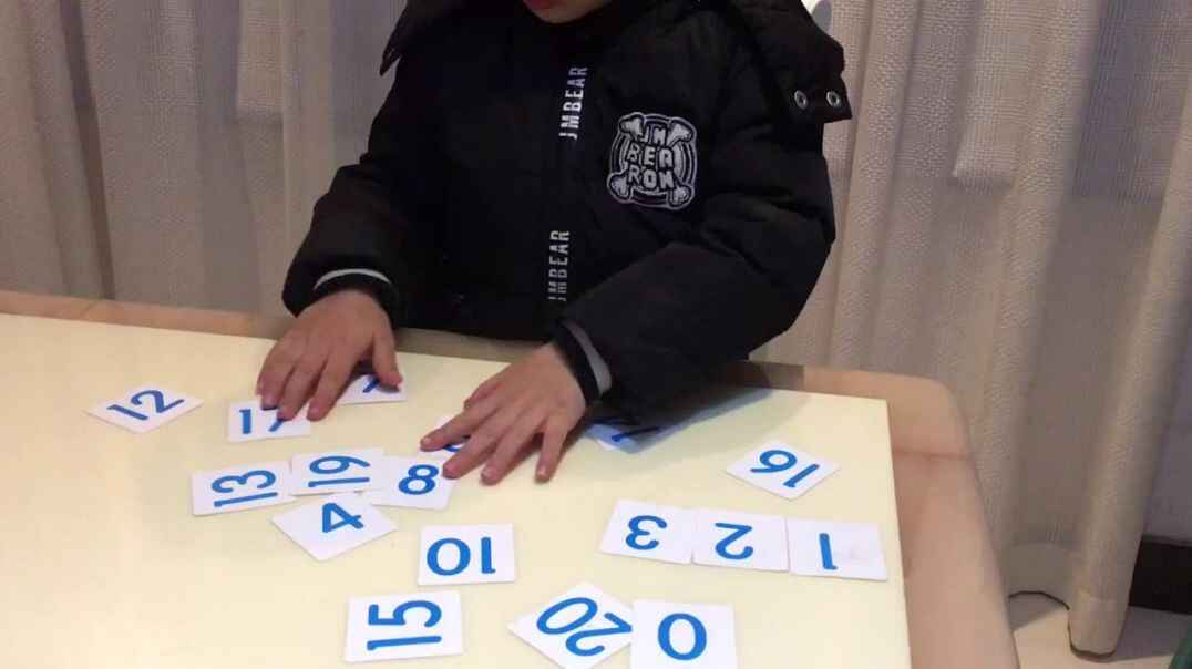 1-20数的顺序 大B班田曾余