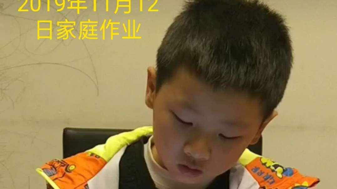 2019年11月12日家庭作业谭靖腾
