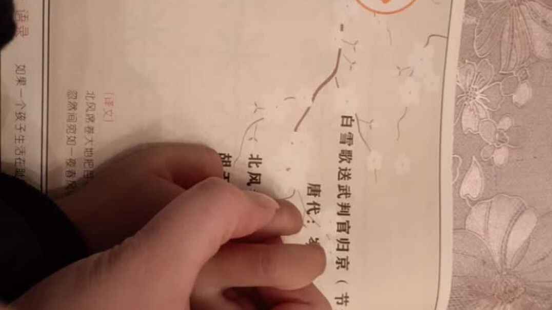 11月7号巜诵读古诗》许展豪