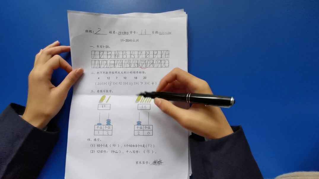 11号学习单反馈