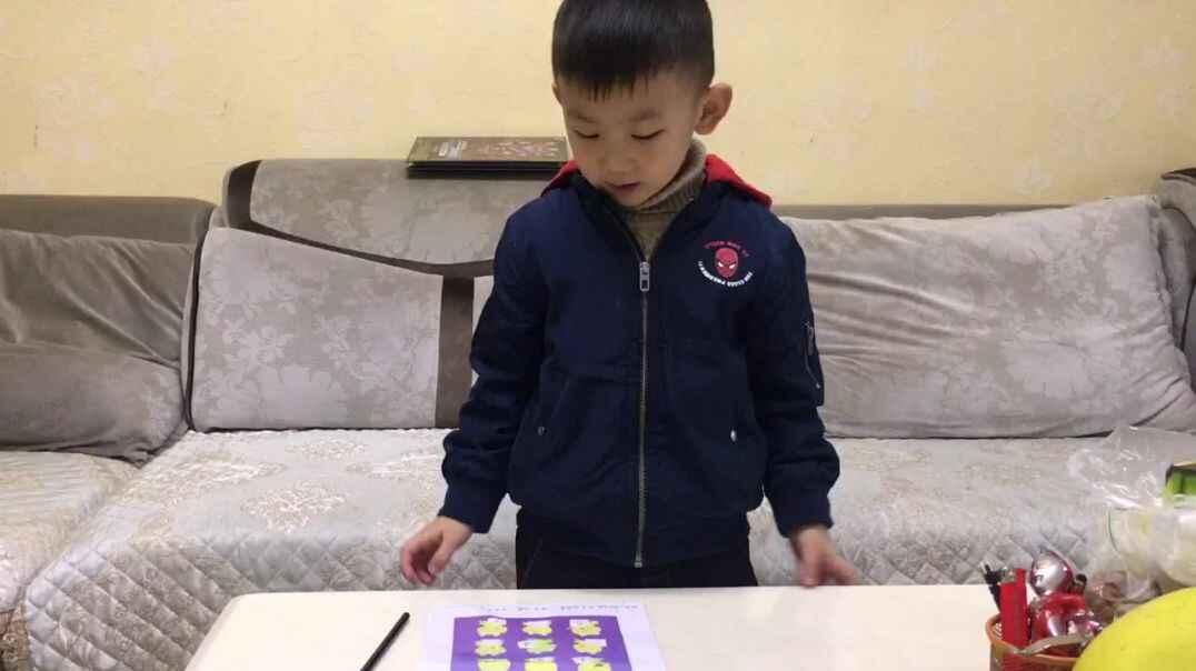 大A班宋雨宸<10以内的相邻数>