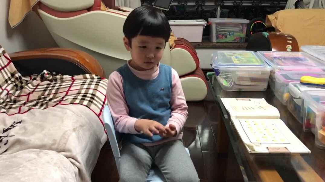 实验中班5号小朋友作业反馈