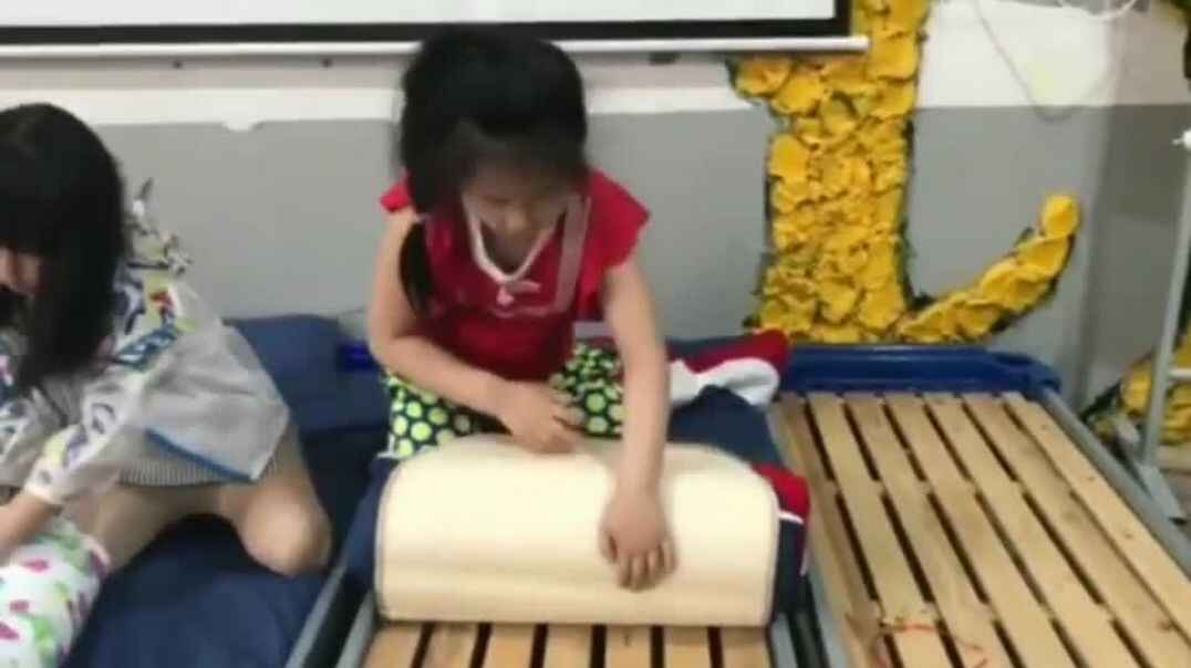 自己叠收被子