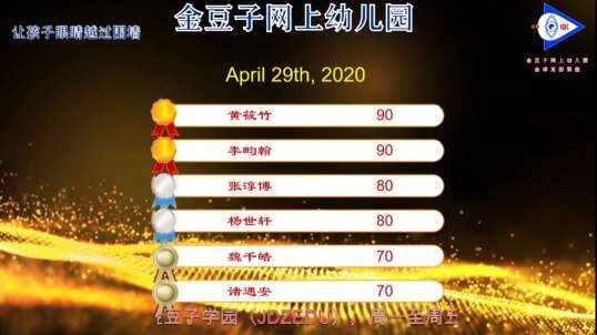 2020.4.30 英语课堂——动作5
