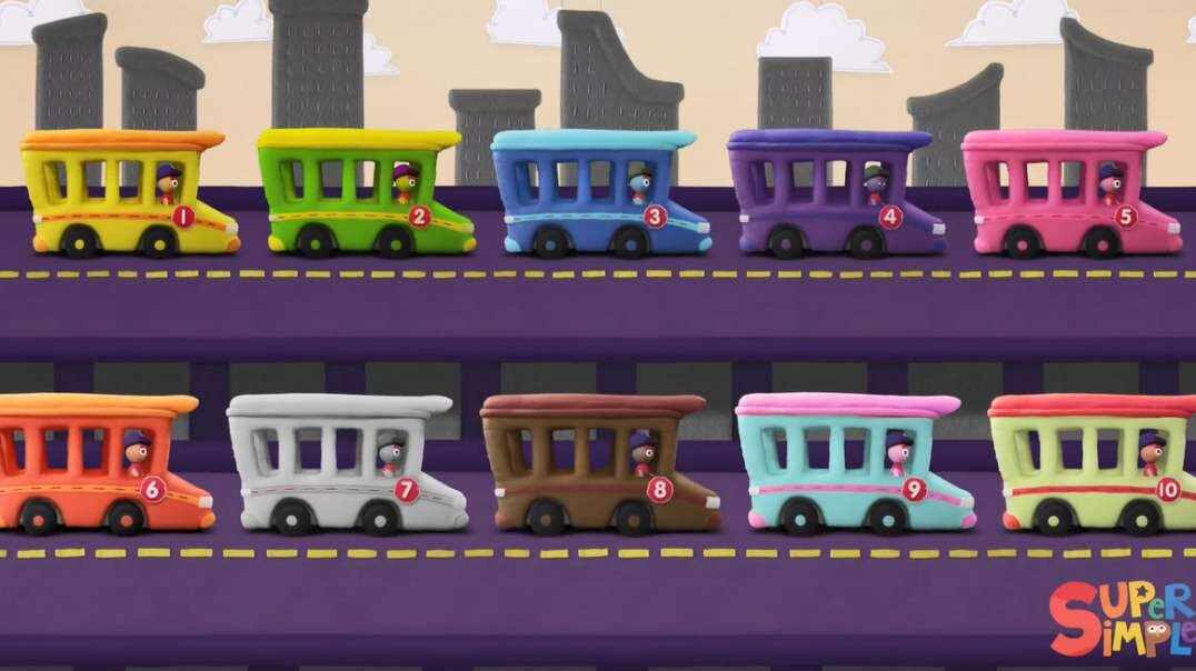 【英文儿歌】10 Little Buses