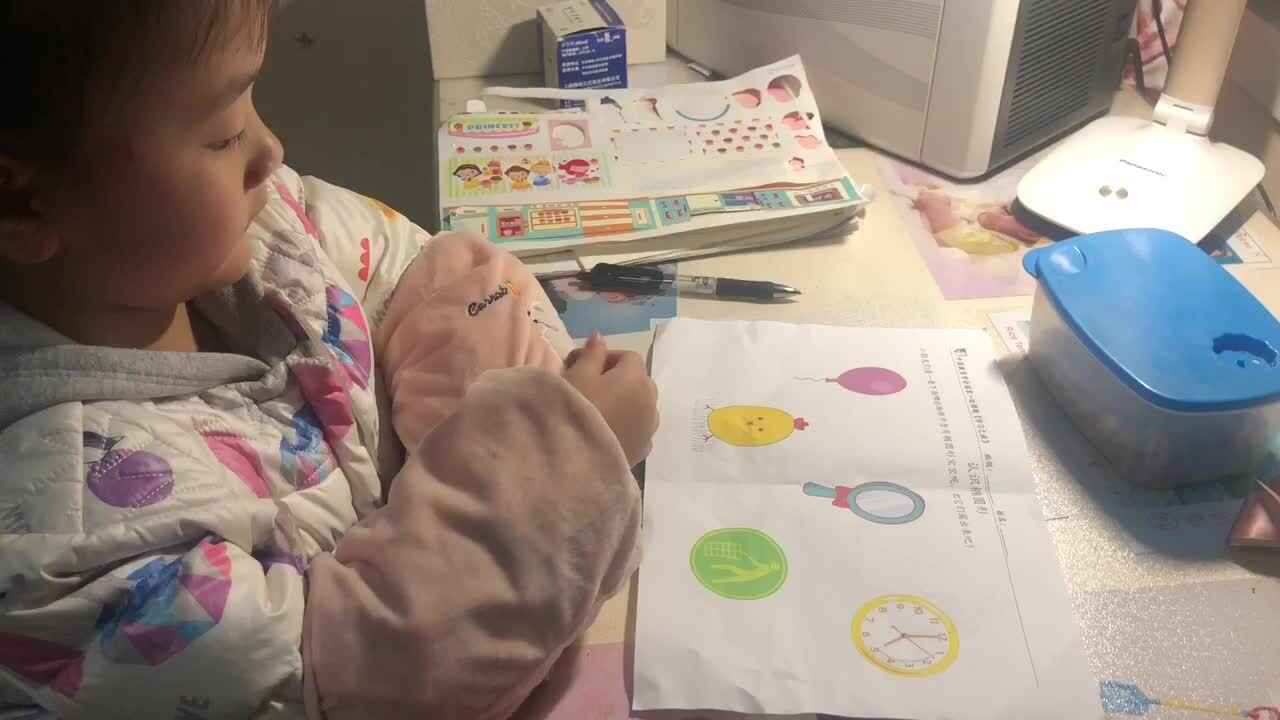 实验中班12月19日家庭作业18号