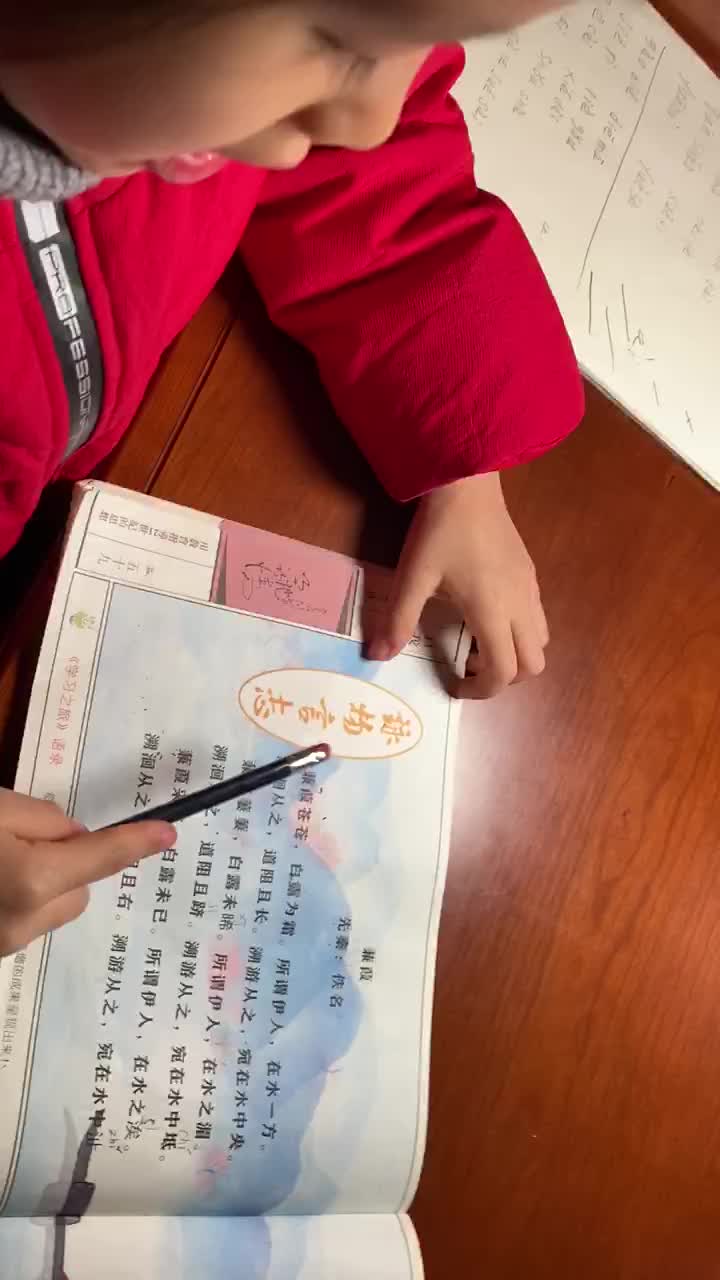 2019-12-18家作～学习指读《蒹葭》