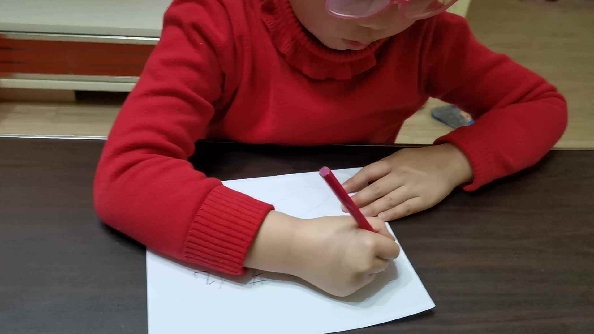 写横折弯钩笔画
