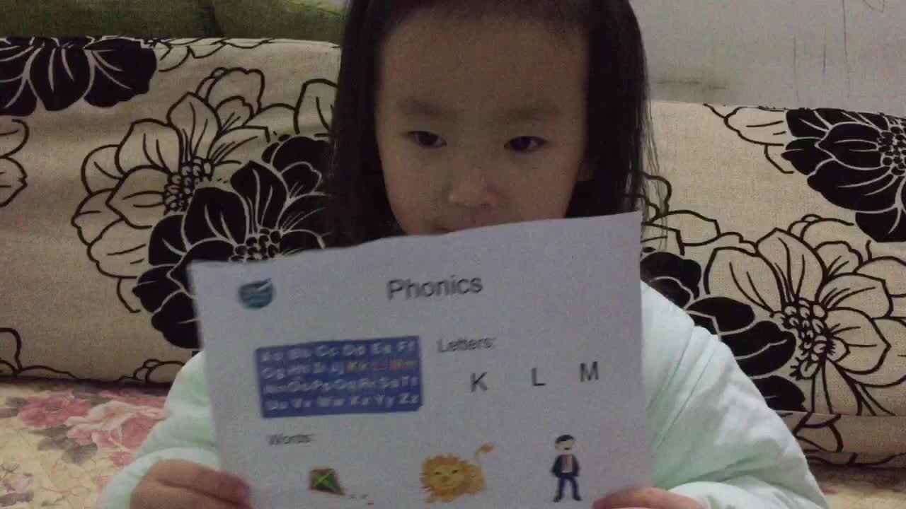 中B班 陈芮菡 复习「KLM」