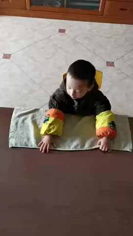 叠毛巾