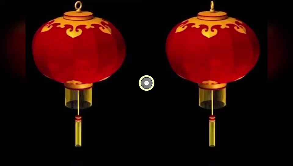纸盘画—红灯笼