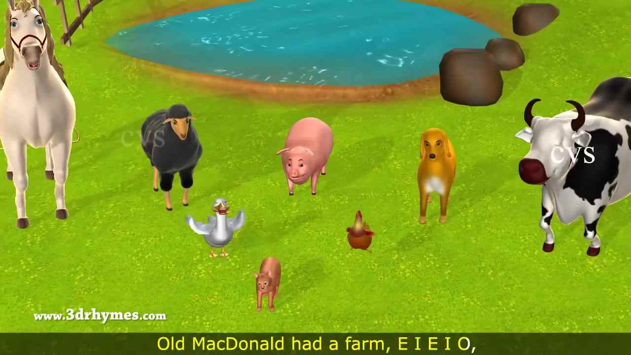 英语儿歌 Old Macdonald Had A Farm