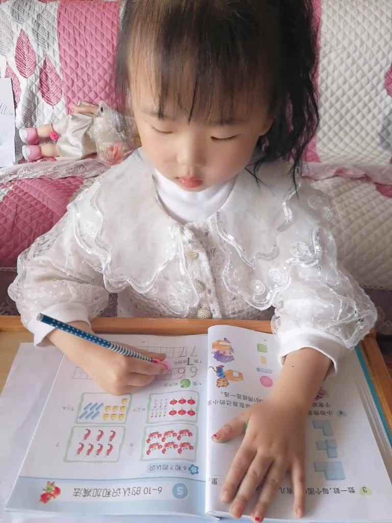 认识数字6       刘宸央