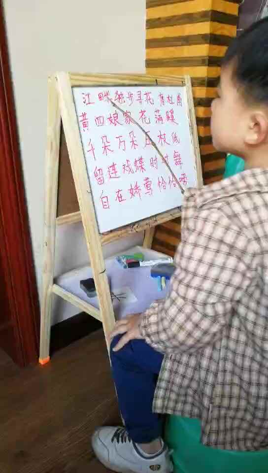韦骏杰《江畔独步寻花》