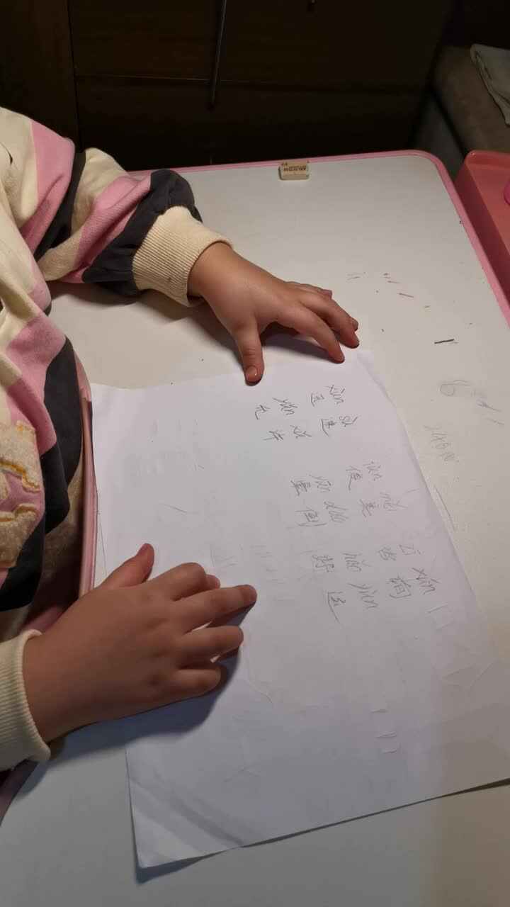 实验学前2班卢栩衣3.24家庭作业