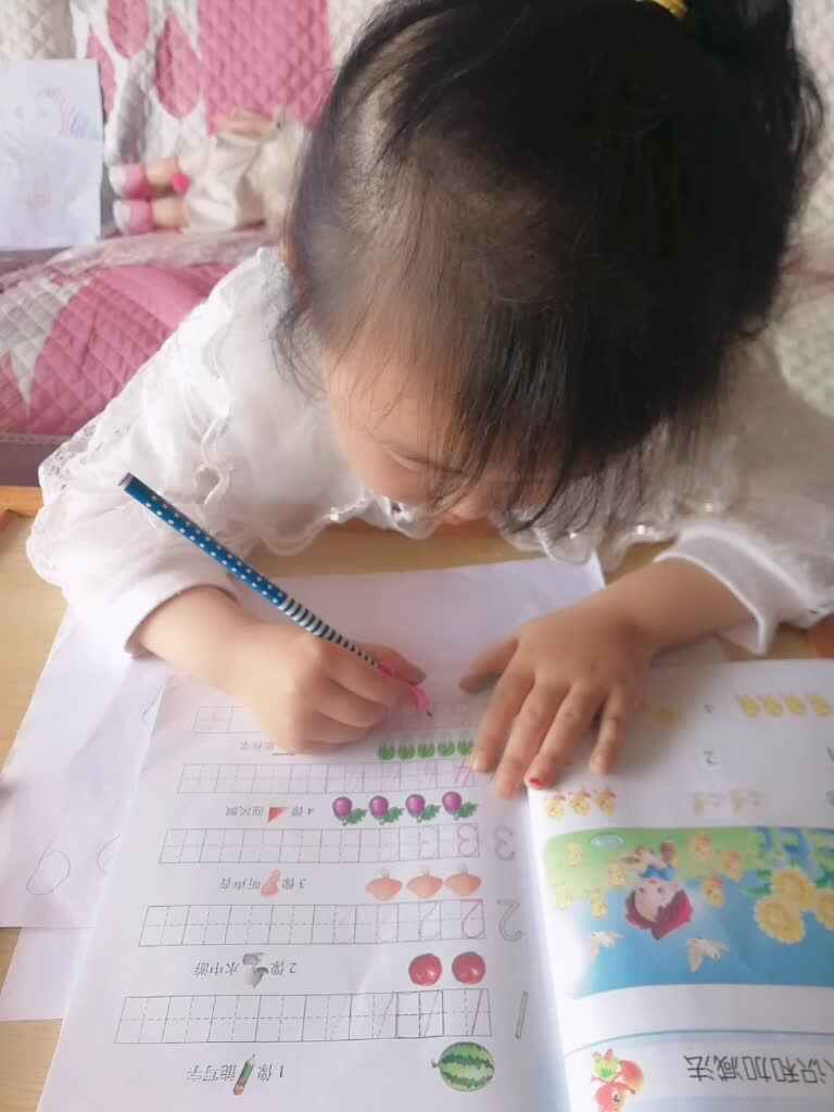 认识数字5      刘宸央