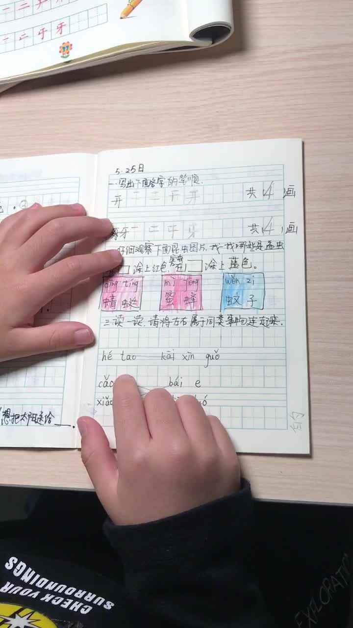 实验2班张桐安5.25语文作业