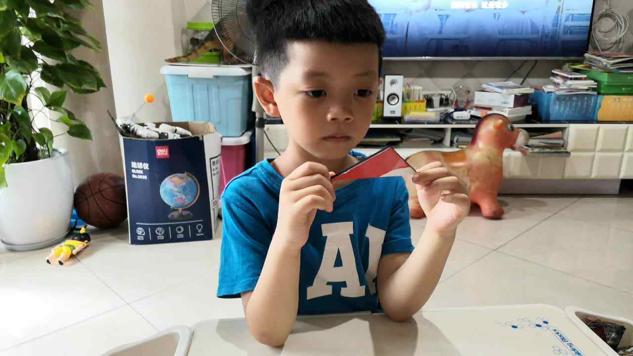 学习平面图形三角形——大B班阳铭礼