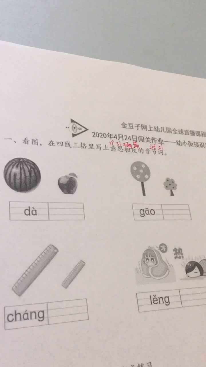 语文：识字与阅读 2020.4.24