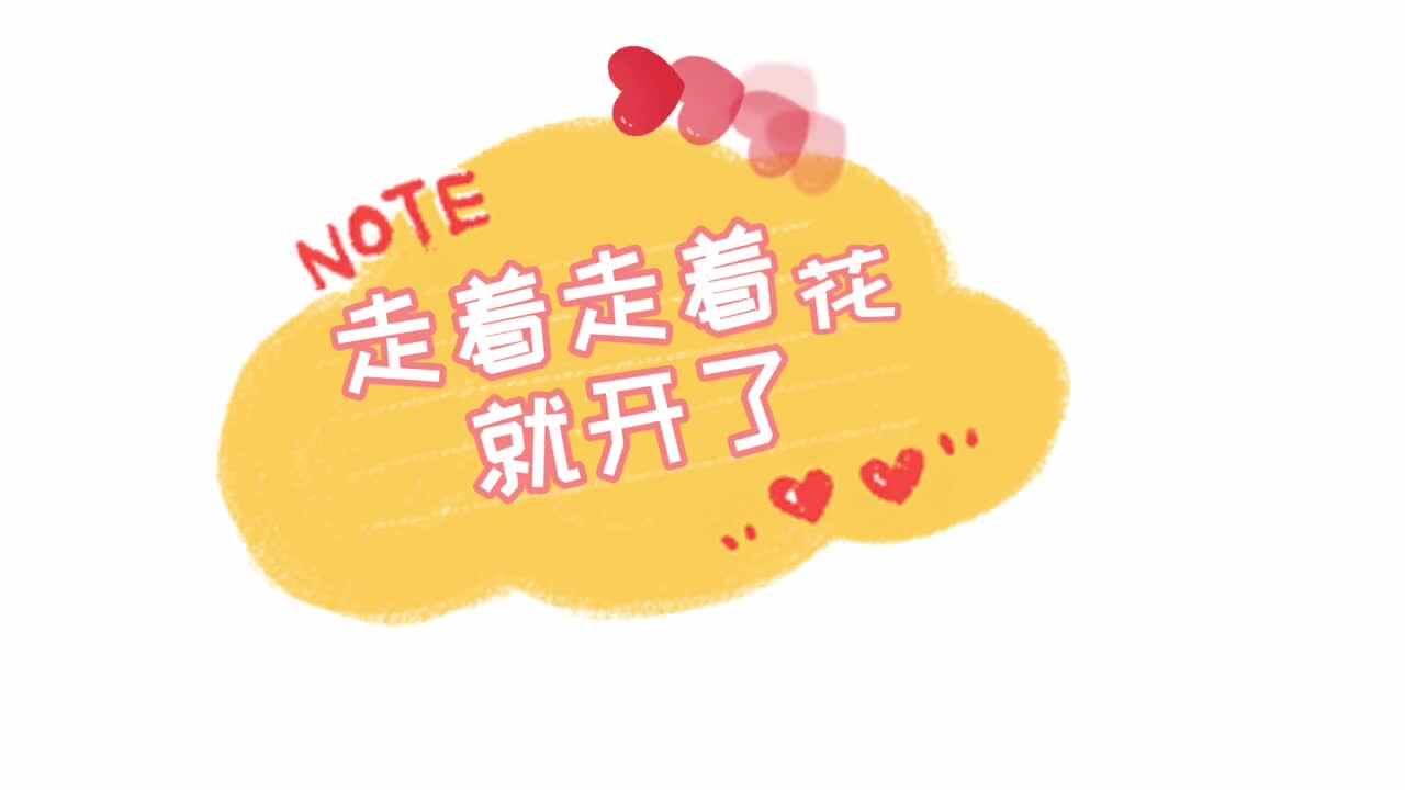 走着走着花就开了