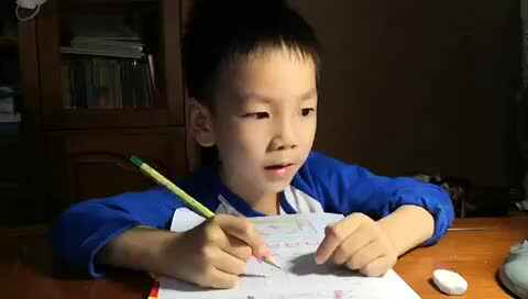 单韵母u的练习（学前B班肖俊泽）