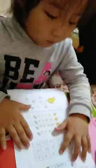 学前A班冉师瑜家庭作业声母p的练习