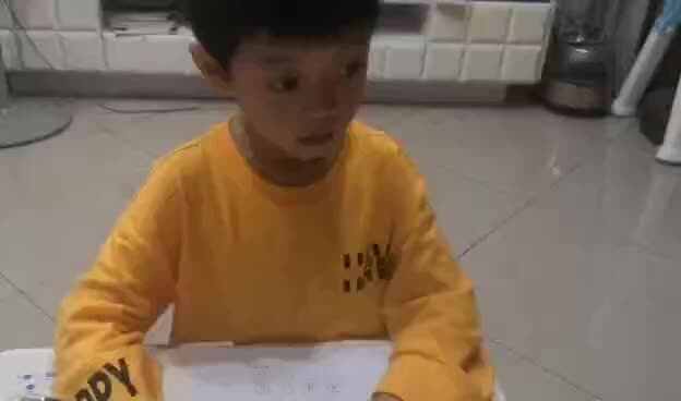 声母b练习—学前B班阳铭礼