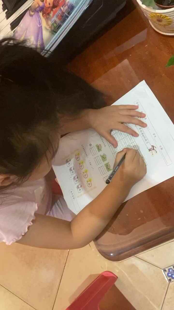 单韵母O的练习
