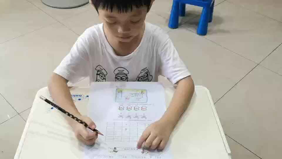 单韵母u练习—学前B班阳铭礼